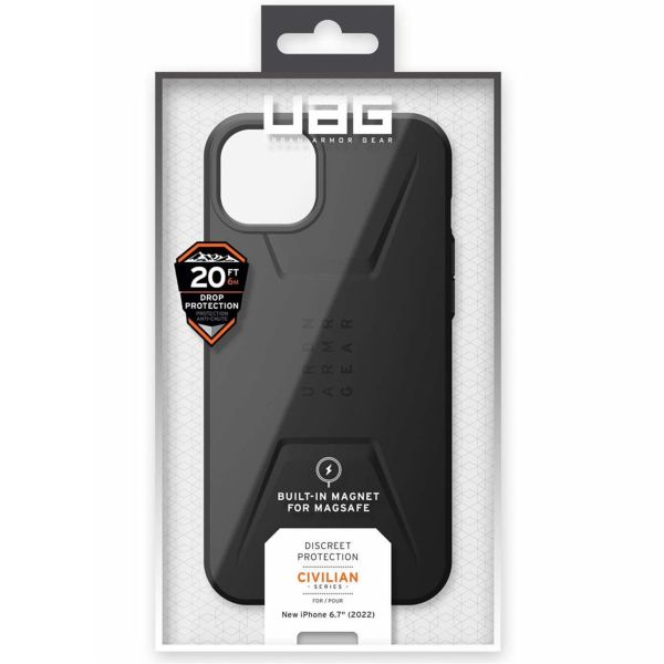 UAG Coque Civilian MagSafe Apple iPhone 14 Plus - Noir