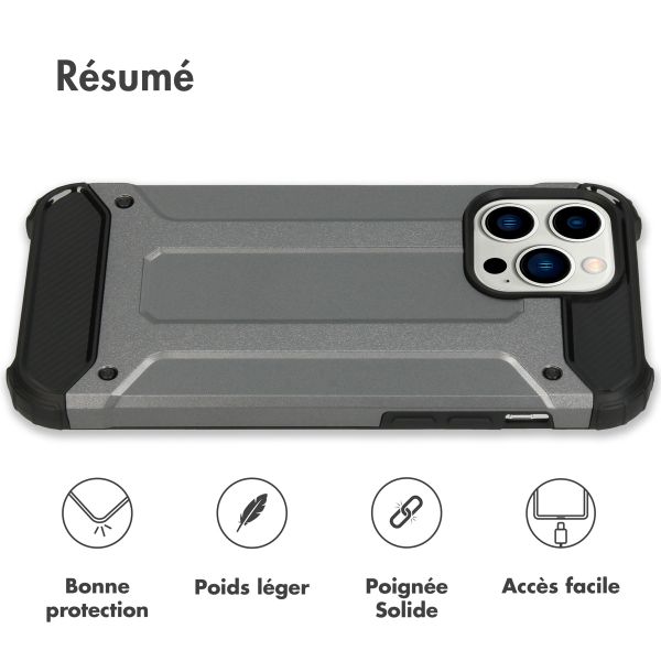 imoshion Coque Rugged Xtreme iPhone 14 Pro Max - Gris foncé