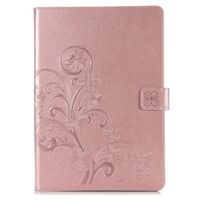 Coque Fleurs de Trèfle iPad 6 (2018) 9.7 pouces / iPad 5 (2017) 9.7 pouces - Rose champagne