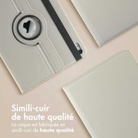 imoshion Coque tablette rotatif à 360° Apple iPad 11 (2025) 11 pouces A16 / iPad 10 (2022) 10.9 pouces - Gris