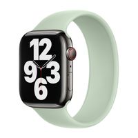 Apple Bracelet Boucle unique en Silicone Apple Watch Series 1 - 9 / SE (38/40/41 mm) | Series 10 / 11 (42 mm) - Taille 6 - Mineral Green
