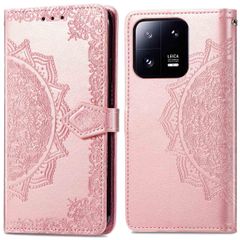 imoshion Etui de téléphone portefeuille Mandala Xiaomi 13 Pro - Rose Dorée