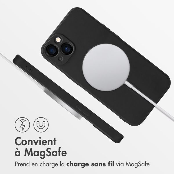 imoshion Coque Couleur avec MagSafe Apple iPhone 13 - Noir