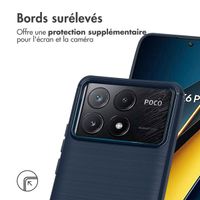 imoshion Coque Brushed Xiaomi Poco X6 Pro - Bleu foncé