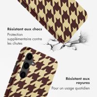 Selencia Coque arrière Vivid Samsung Galaxy S24 FE - Pied-de-Poule