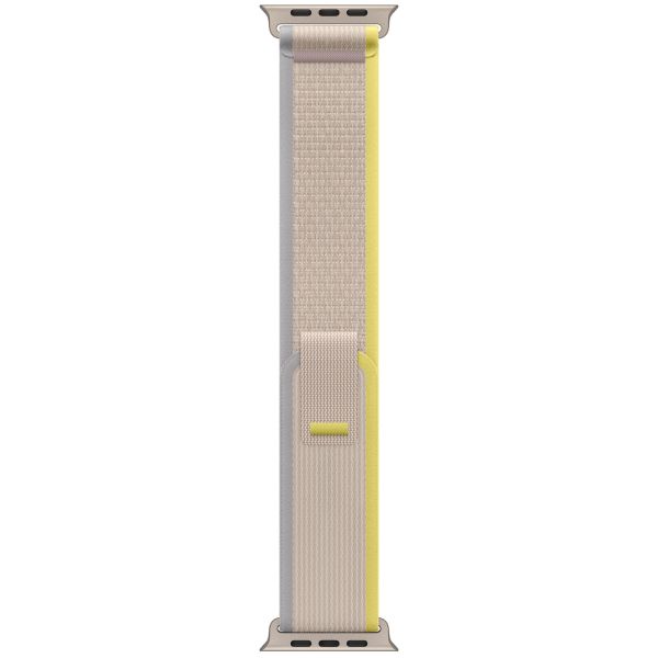Apple Bracelet Trail Loop Apple Watch Series 1 t/m 11 / SE / Ultra (44/45/46/49 mm) - Taille M/L - Jaune / Beige