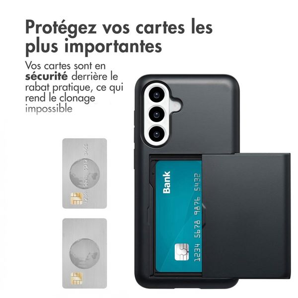 imoshion Coque arrière avec porte-cartes Samsung Galaxy A36 / A56 - Noir