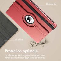 imoshion Coque tablette rotatif à 360° Apple iPad 6 (2018) 9.7 pouces / iPad 5 (2017) 9.7 pouces - Rouge foncé