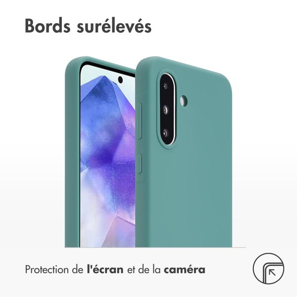 Accezz Coque Liquid Silicone Samsung Galaxy A36 - Vert foncé