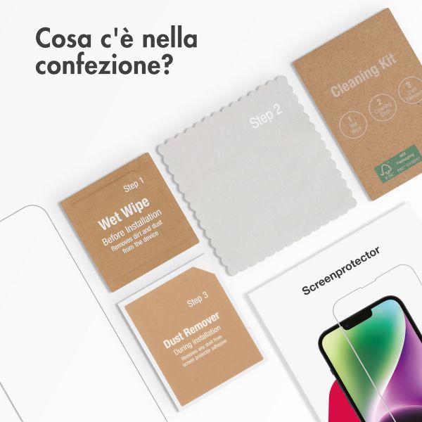 Accezz Protection d'écran en verre trempé Apple iPhone 15 Plus / 15 Pro Max / 16 Plus