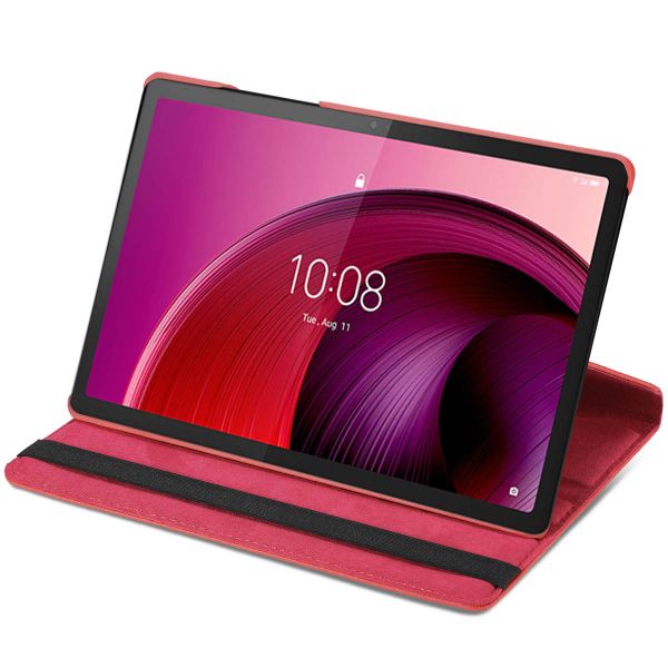 imoshion Coque tablette rotatif à 360° Lenovo Tab M10 5G - Rouge