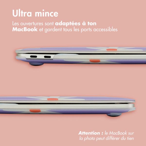 imoshion Coque Design Laptop pour Apple MacBook Pro 16 pouces (2021) / Pro 16 pouces (2023) M3 chip - A2485 / A2780 / A2991 / A3186 / A3403 - Flowers Distance