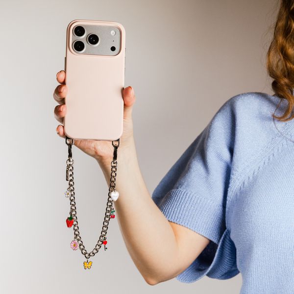 Selencia Coque arrière Rivièra avec MagSafe avec crochets amovibles iPhone 12 / 12 Pro - Sorbet Pink
