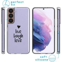 imoshion Coque Design Samsung Galaxy S22 - Live Laugh Love