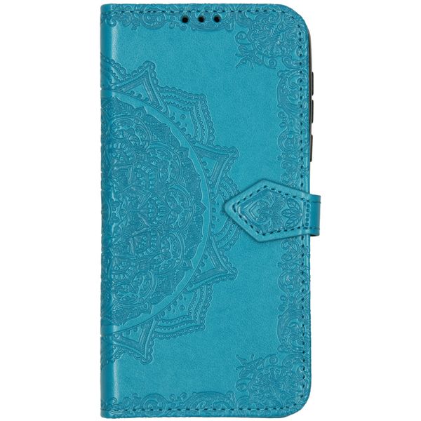 Etui de téléphone Mandala Motorola One Macro - Turquoise