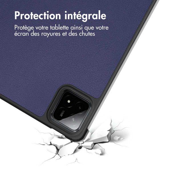imoshion Coque tablette Trifold Xiaomi Pad 7 / 7 Pro - Bleu foncé