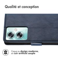 imoshion Étui de téléphone portefeuille Luxe pour Oppo A79 - Bleu foncé