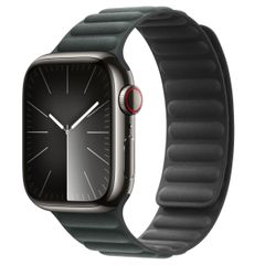 Apple Bracelet à maillons magnétique FineWoven Apple Watch Series 1 t/m 9 / SE (38/40/41 mm) | Series 10 / 11 (42 mm) - Taille M/L - Evergreen