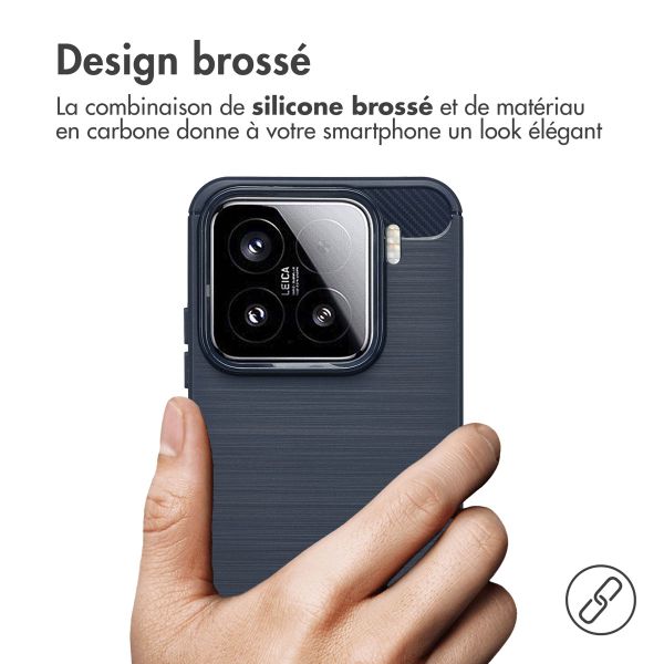 imoshion Coque Brushed Xiaomi 15 - Bleu foncé