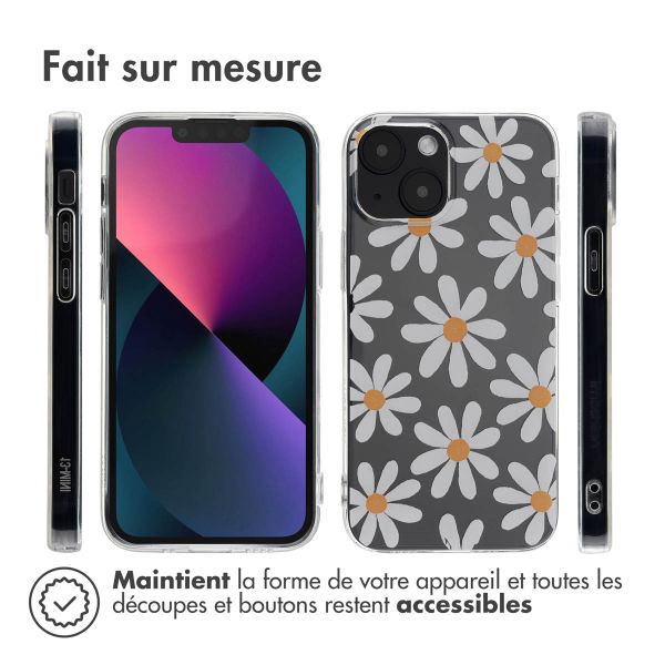 imoshion Coque Design Apple iPhone 13 Mini - Daisy Flower