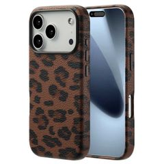 Selencia Coque Sabi imprimé panthère avec MagSafe Apple iPhone 17 Pro - Mocha Brown
