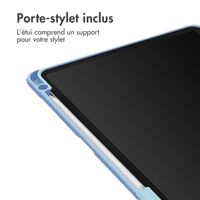 imoshion Coque tablette rigide Trifold Apple iPad Air 11 pouces (2025) M3 / (2024) M2 / Air 5 (2022) / Air 4 (2020) - Bleu clair