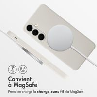 imoshion Coque Couleur avec MagSafe Samsung Galaxy S24 FE - Beige