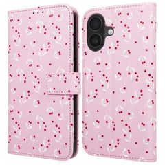 imoshion Étui de télephone portefeuille Design Apple iPhone 16 - Blush Berries