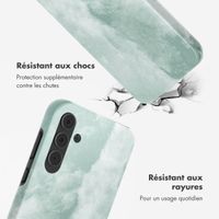 Selencia Coque arrière Vivid Samsung Galaxy A55 - Marble Grayed Jade