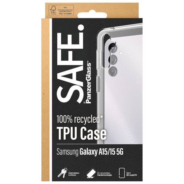 SAFE by PanzerGlass Coque Clear SAFE TPU Samsung Galaxy A15 (5G/4G) - Transparent