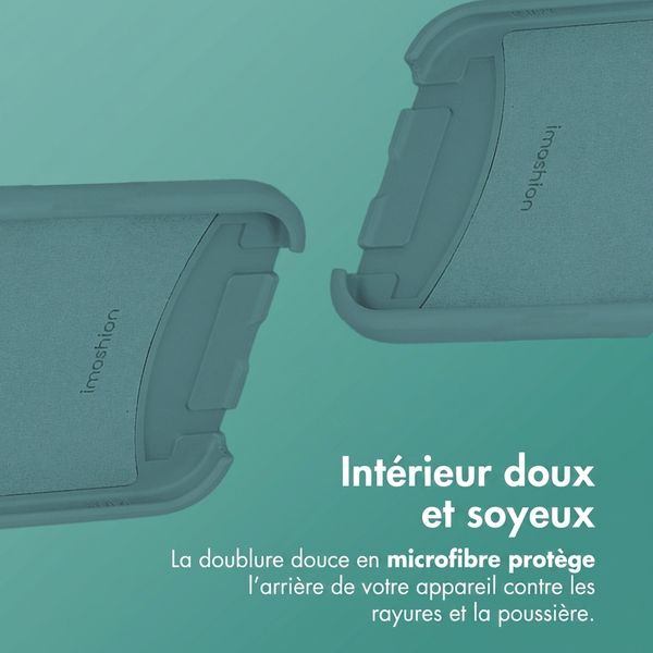 imoshion Coque arrière Color avec cordon amovible et MagSafe Samsung Galaxy S26 - Dark Green
