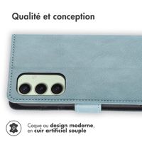 imoshion Étui de télephone portefeuille Samsung Galaxy S24 FE - Bleu clair