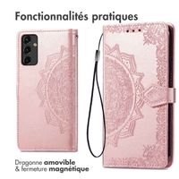 imoshion Etui de télephone Mandala Samsung Galaxy A14 (5G/4G) - Rose Doré
