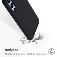 Accezz Coque Liquid Silicone avec MagSafe Samsung Galaxy S25 Plus - Noir