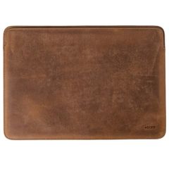 Accezz Leather Pochette ordinateur Apple MacBook 13 pouces - Cognac