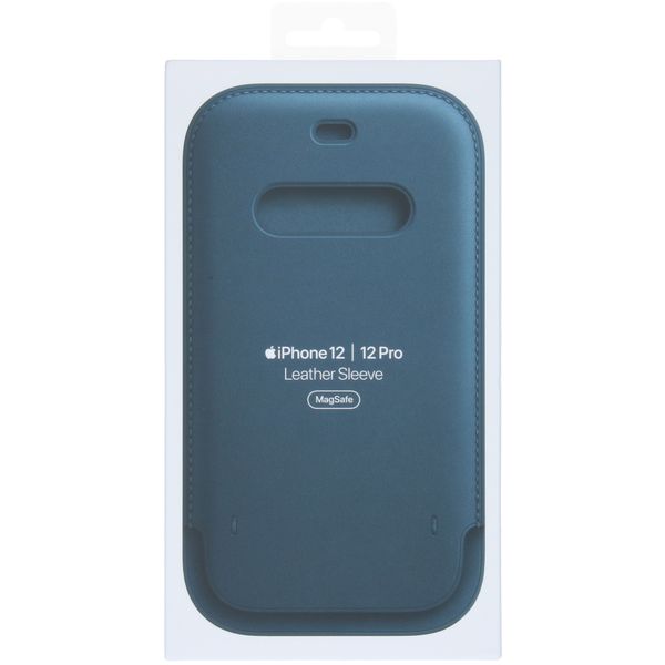 Apple Sacoche en cuir MagSafe Apple iPhone 12 (Pro) - Baltic Blue