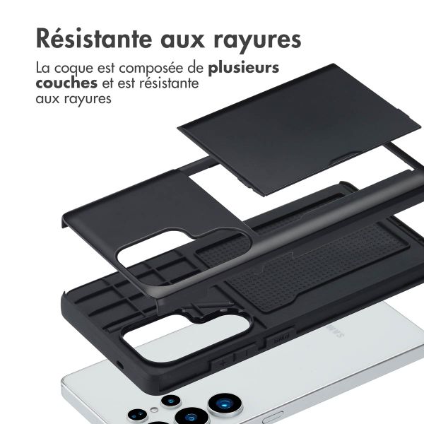 imoshion Coque arrière avec porte-cartes Samsung Galaxy S25 Ultra - Noir