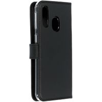 Selencia Étui portefeuille en cuir véritable Samsung Galaxy A40 - Noir