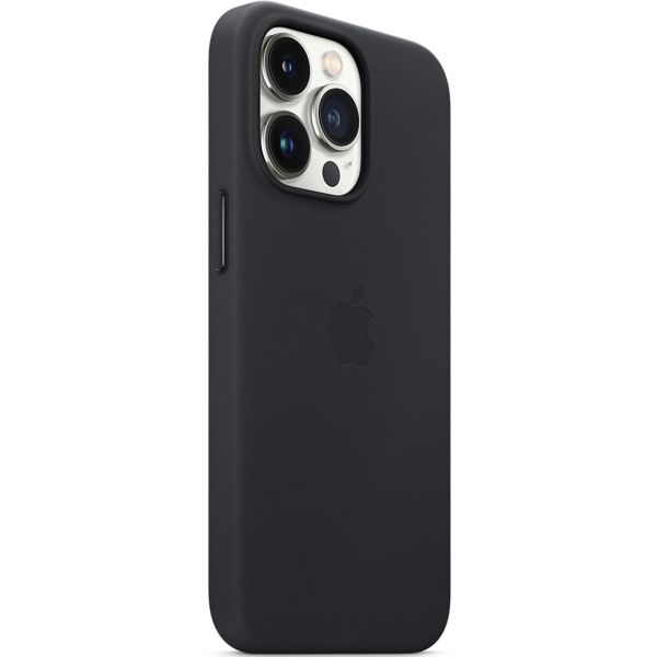 Apple Coque Leather MagSafe Apple iPhone 13 Pro Max - Midnight
