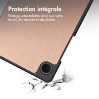 imoshion Coque tablette Trifold Samsung Galaxy Tab A11 / A9 8.7 pouces - Rose Doré