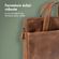 Accezz Leather Sac ordinateur 16 pouces - Cognac