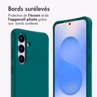 imoshion Coque arrière Color avec cordon amovible et MagSafe Samsung Galaxy S24 / S25 - Vert foncé