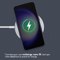 Accezz Coque Liquid Silicone Samsung Galaxy S23 Plus - Bleu foncé