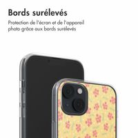 imoshion Coque design pour iPhone 14 - Sunny Yellow Petite Flowers