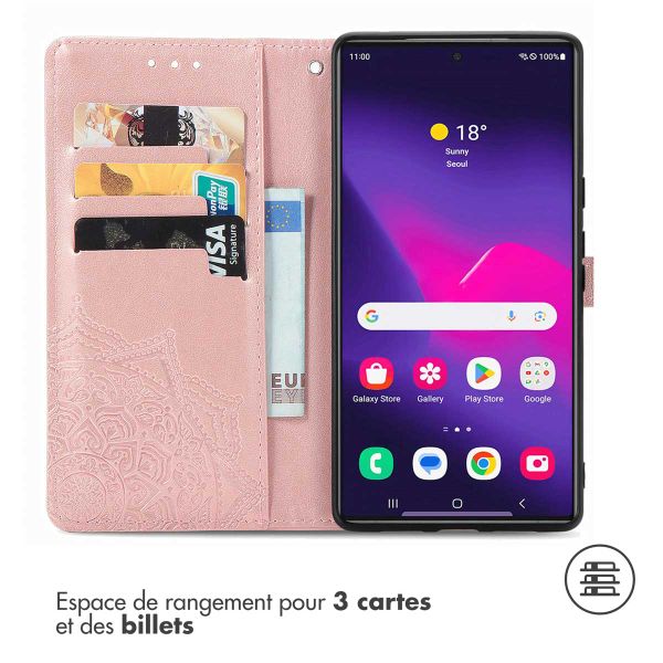 imoshion Etui de télephone Mandala Samsung Galaxy S24 Ultra - Rose Doré