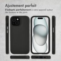 Accezz Coque Tough avec MagSafe Apple iPhone 15 - Noir