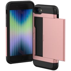 imoshion Coque arrière avec porte-cartes Apple iPhone SE (2022 / 2020) / 8 / 7 - Rose Doré