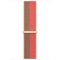 Apple Bracelet Sport Loop Apple Watch Series 1 t/m 11 / SE / Ultra (44/45/46/49 mm) - Pink Pomelo/Tan