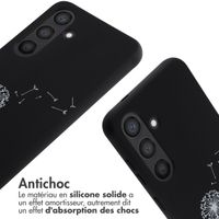 imoshion Coque design en silicone avec cordon Samsung Galaxy S24 - Dandelion Black