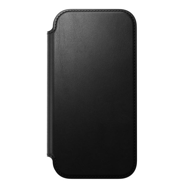 Nomad Étui de télephone portefeuille Modern Leather Folio Apple iPhone 17 - Noir
